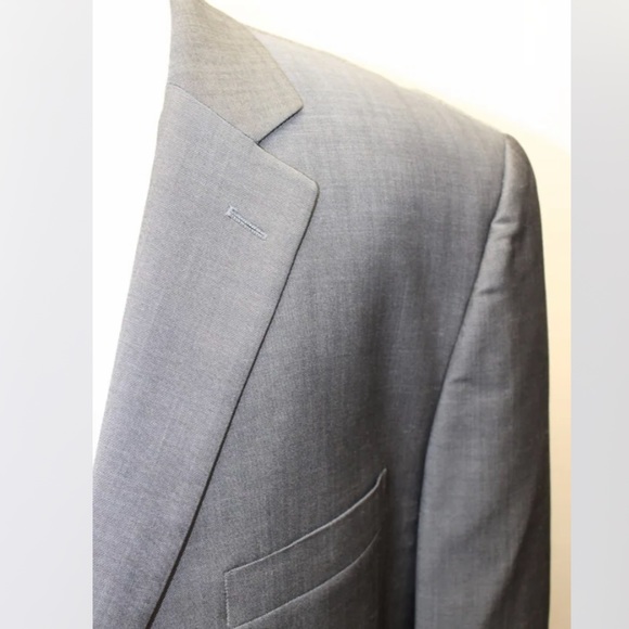 Daniel Hechter Paris Men Blazer 44T 100% Wool Gray 2 Buttons Lined - Picture 9 of 12